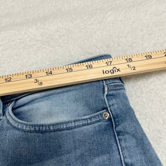 NYDJ Women’s Cropped Sheri Slim Jeans Sz 12P Stretch Rolled Bottom Soft - Picture 4 of 6